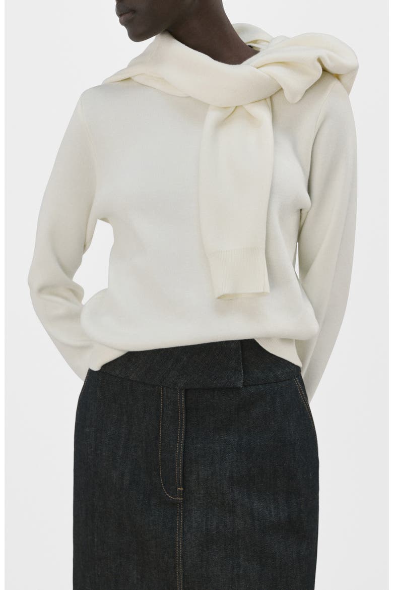 Button Cuff Sweater, Main, color, ECRU