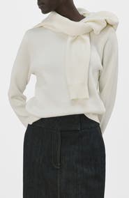 MANGO Button Cuff Sweater