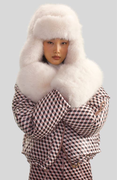 Cynthia Rowley The Snow Bunny Faux Fur Trapper Hat In Ivory