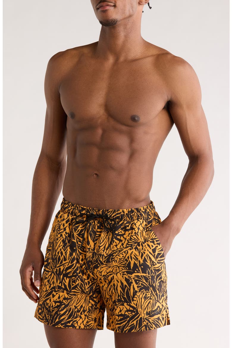 Calala Swim Trunks, Main, color, BRIGHT ORANGE