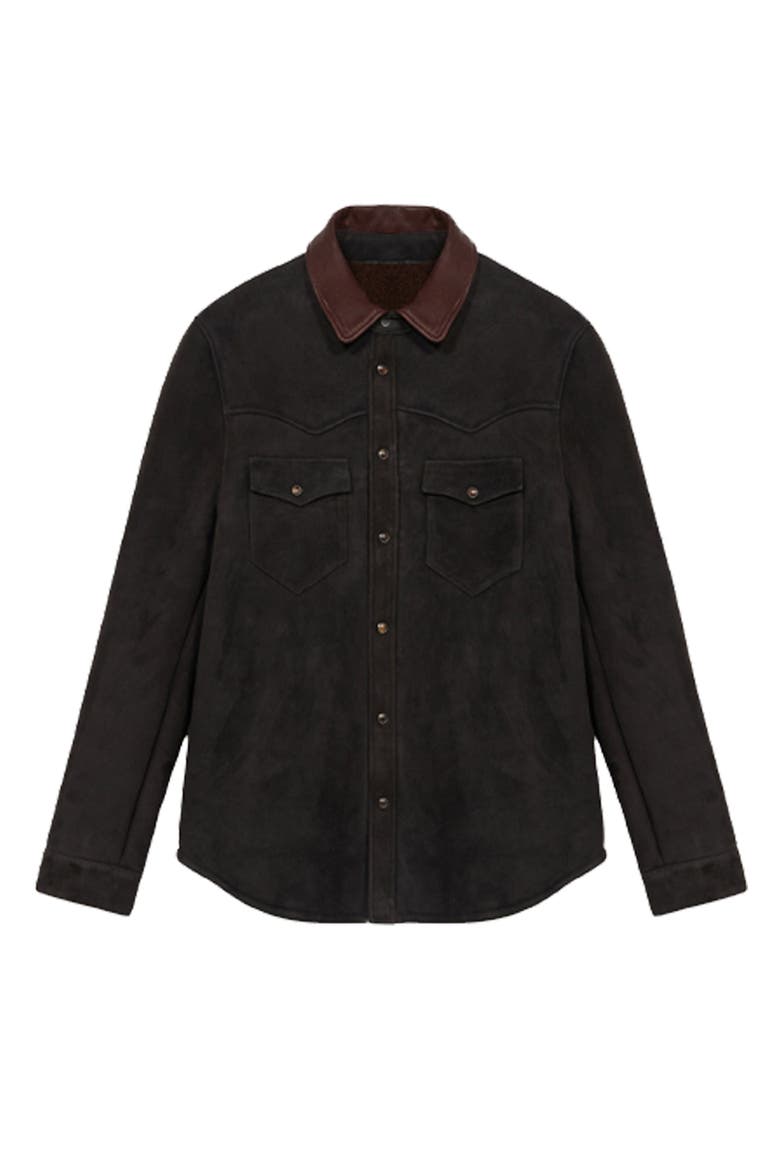 Texas Shearling Shirt, Main, color, BROWN