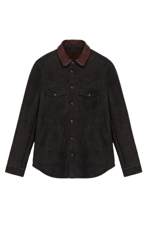 Fortela Shearl Texan Shearling Jacket In Brown