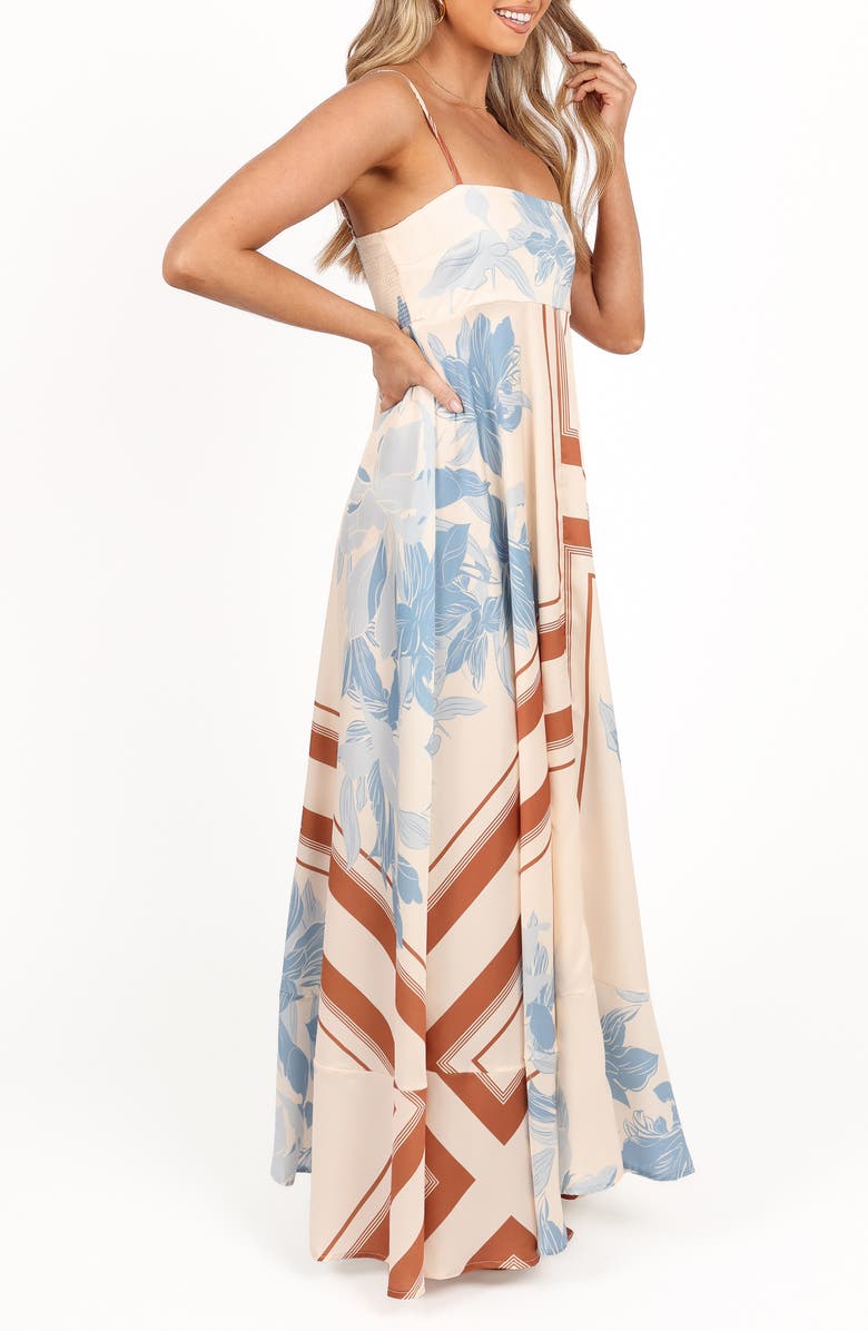 Petal & Pup Eleanor Scarf Print Maxi Dress, Alternate, color, 