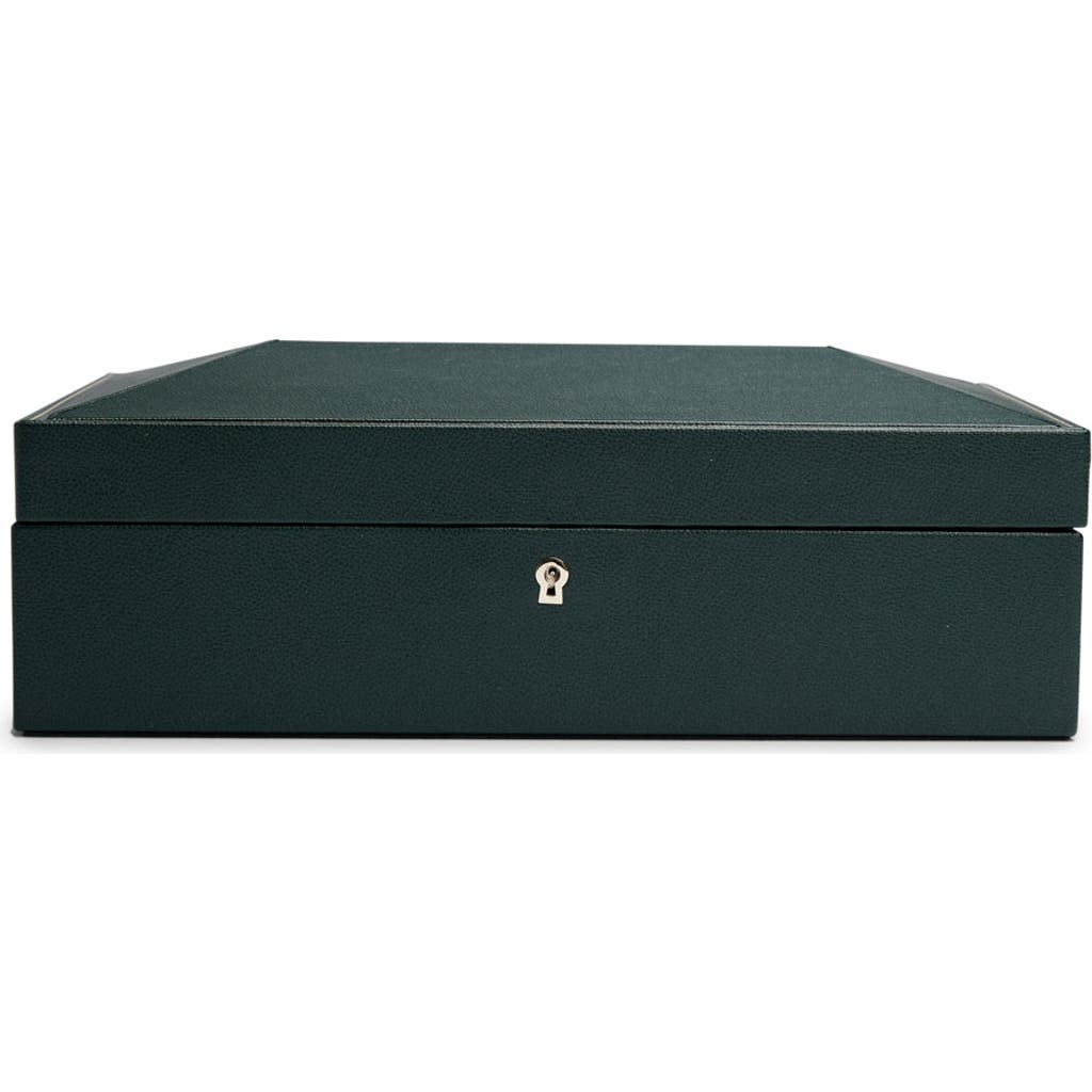 Wolf British Racing 10 Piece Watch Box In Green