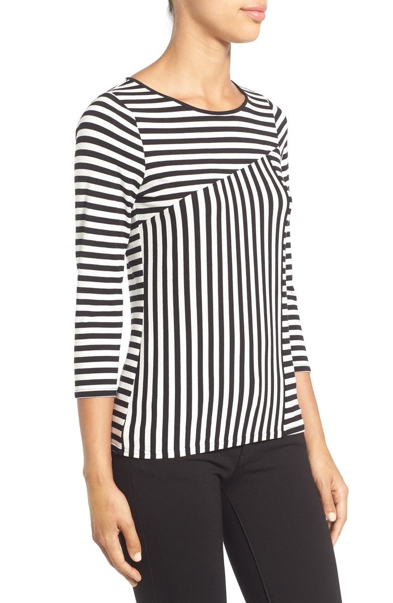 Vince Camuto 'Sonnet Stripe' Crewneck Top, Alternate, color, 