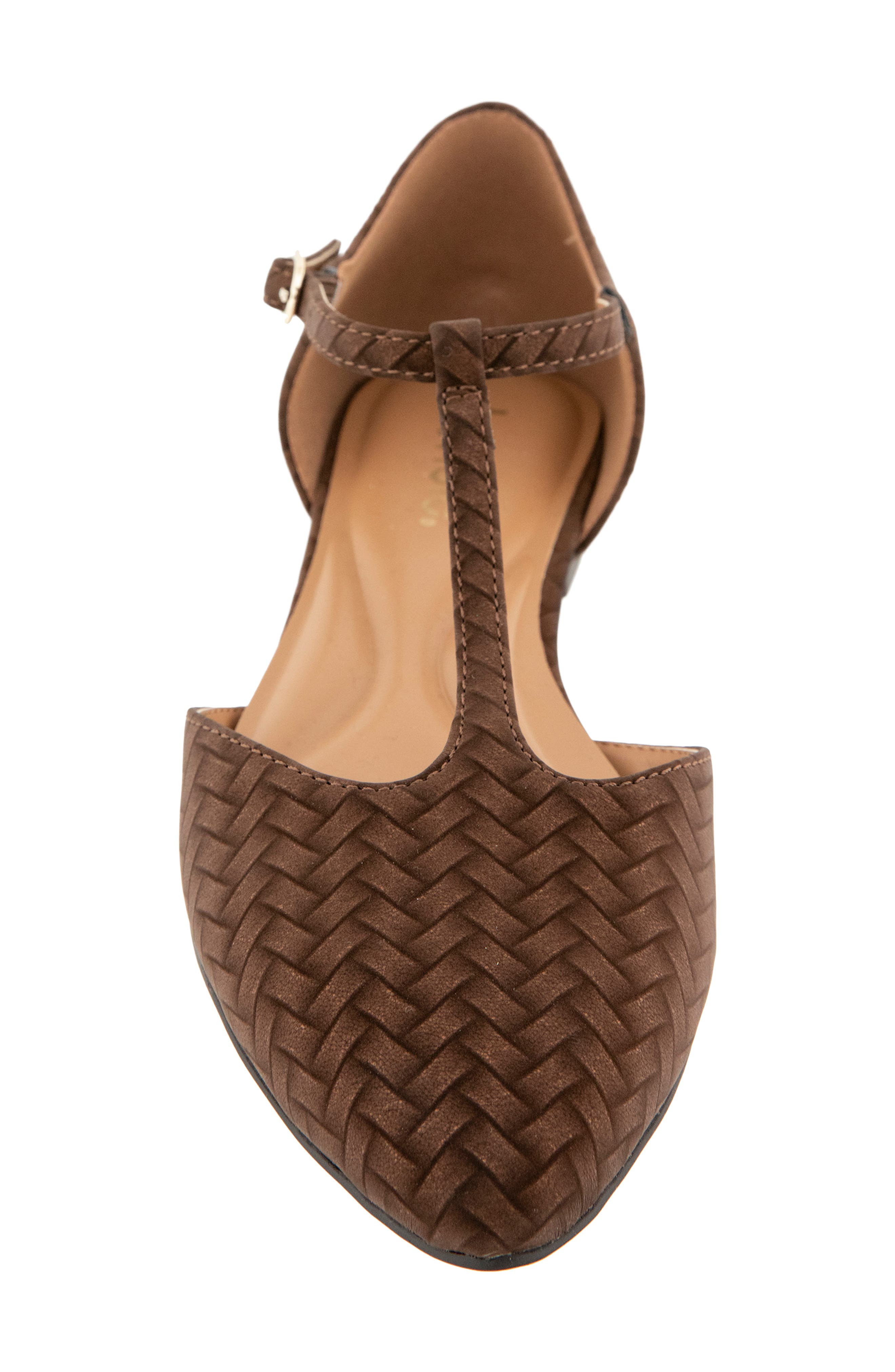 Gabrielle Woven Mary Jane Flat, Alternate, color, ESPRESSO WOVEN