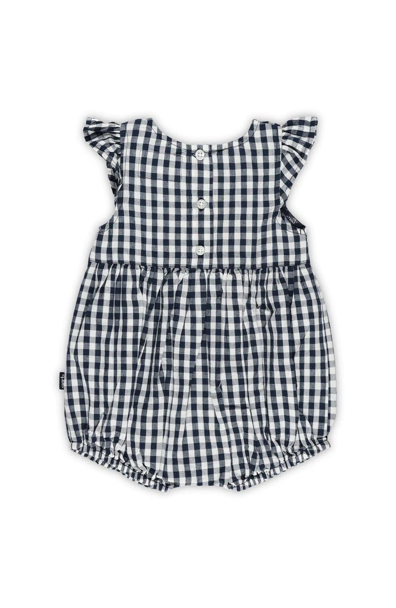 GARB Girl's Infant Garb White Michigan Wolverines Cara Gingham Ruffled Bodysuit, Alternate, color, White
