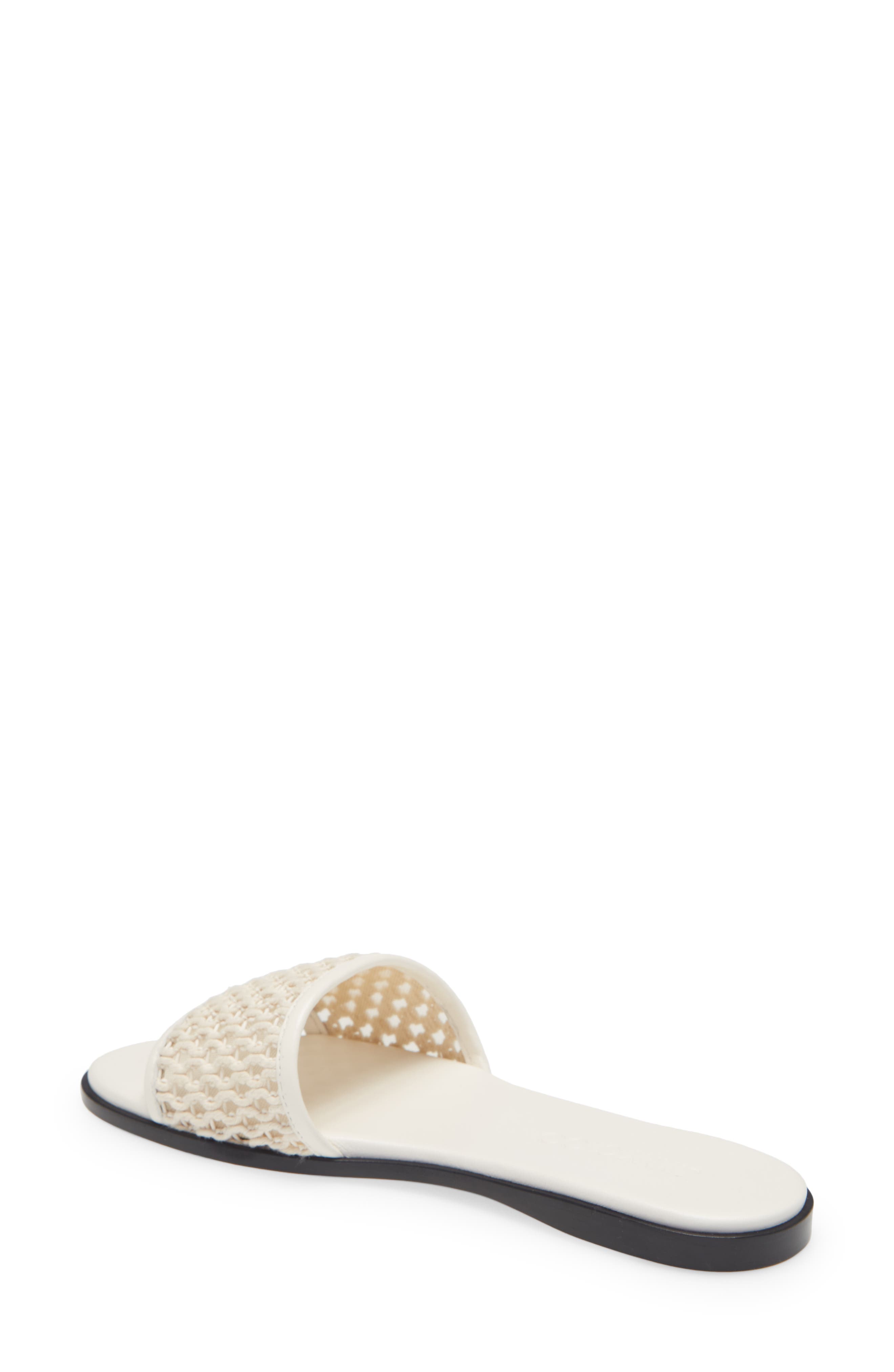 Minea Slide Sandal (Nordstrom Exclusive), Alternate, color, ECRU