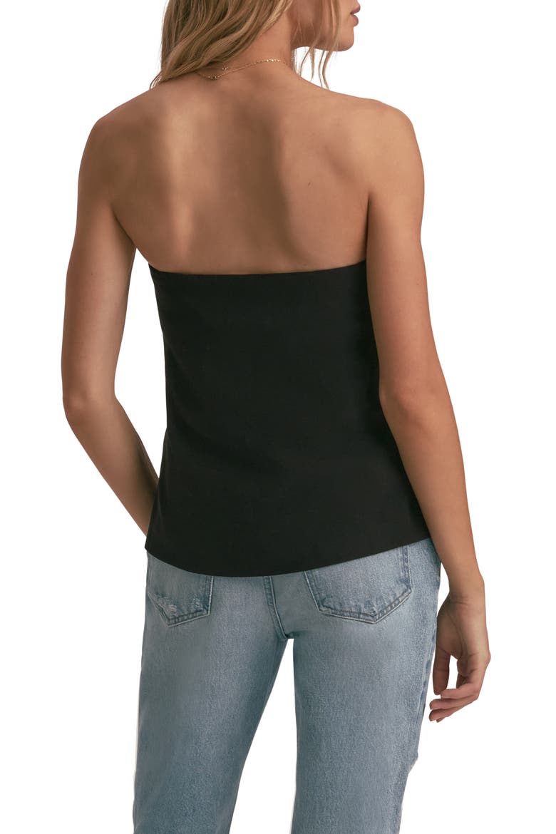 The Oliver Bustier Strapless Top, Alternate, color, BLACK