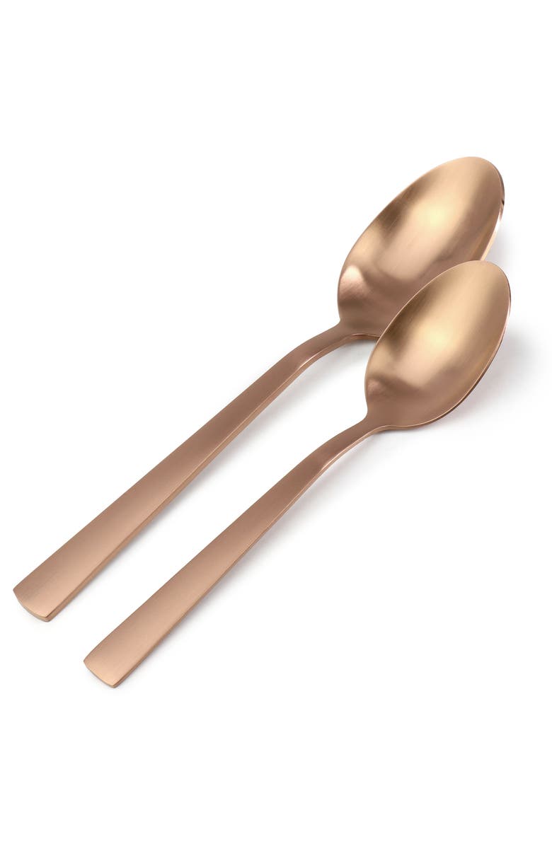 Gibson Elite Earlston 20 Piece Stainless Steel Flatware Set, Alternate, color, Metallic Rust/Copper