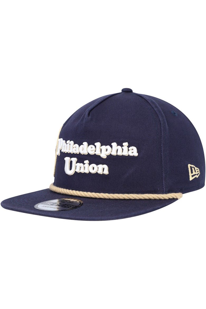 Men's New Era  Navy Philadelphia Union Heritage The Golfer Snapback Hat, Alternate, color, Navy