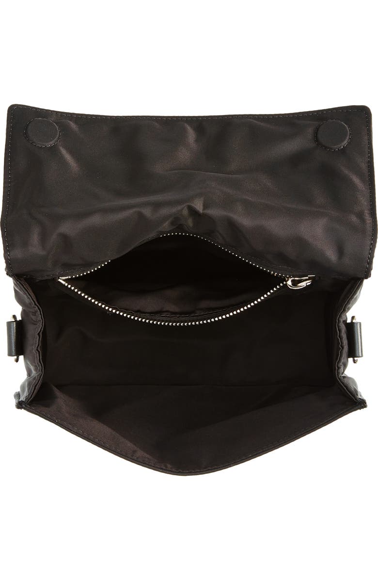 Off-White Soft Jitney 1.4 Nylon Crossbody Bag, Alternate, color, Black