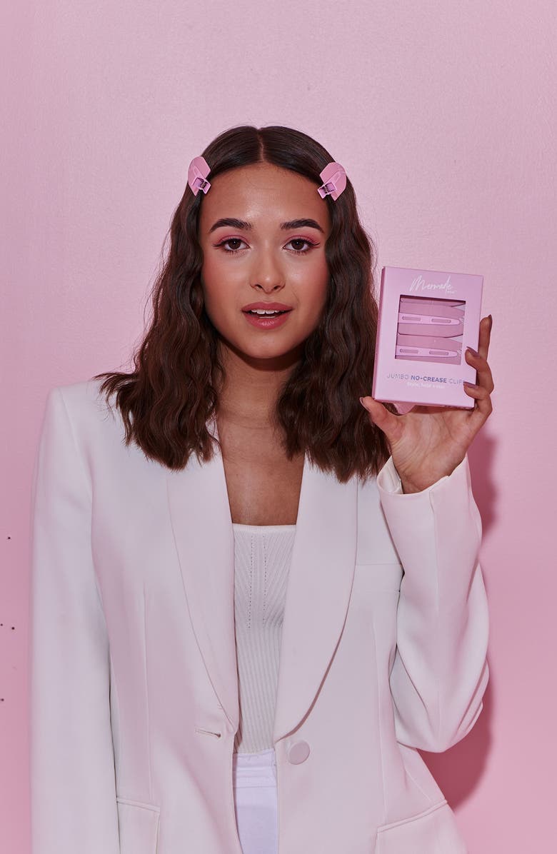 Mermade Hair 4-Pack Jumbo No-Crease Hair Clips, Alternate, color, Pink