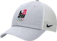Nike Men's Nike Gray LA28 Summer Olympics Script Club Trucker Adjustable Hat