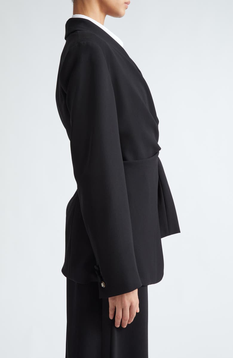 Max Mara Comma Tie Detail Crepe Blazer, Alternate, color, 