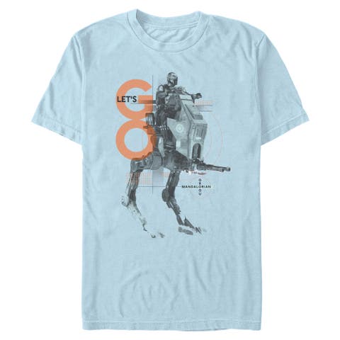 Men's Star Wars The Mandalorian and Grogu Let's Go Bounty AT-RT  Graphic T-Shirt