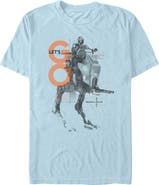 Star Wars: The Mandalorian and Grogu Men's Star Wars The Mandalorian and Grogu Let's Go Bounty AT-RT  Graphic T-Shirt