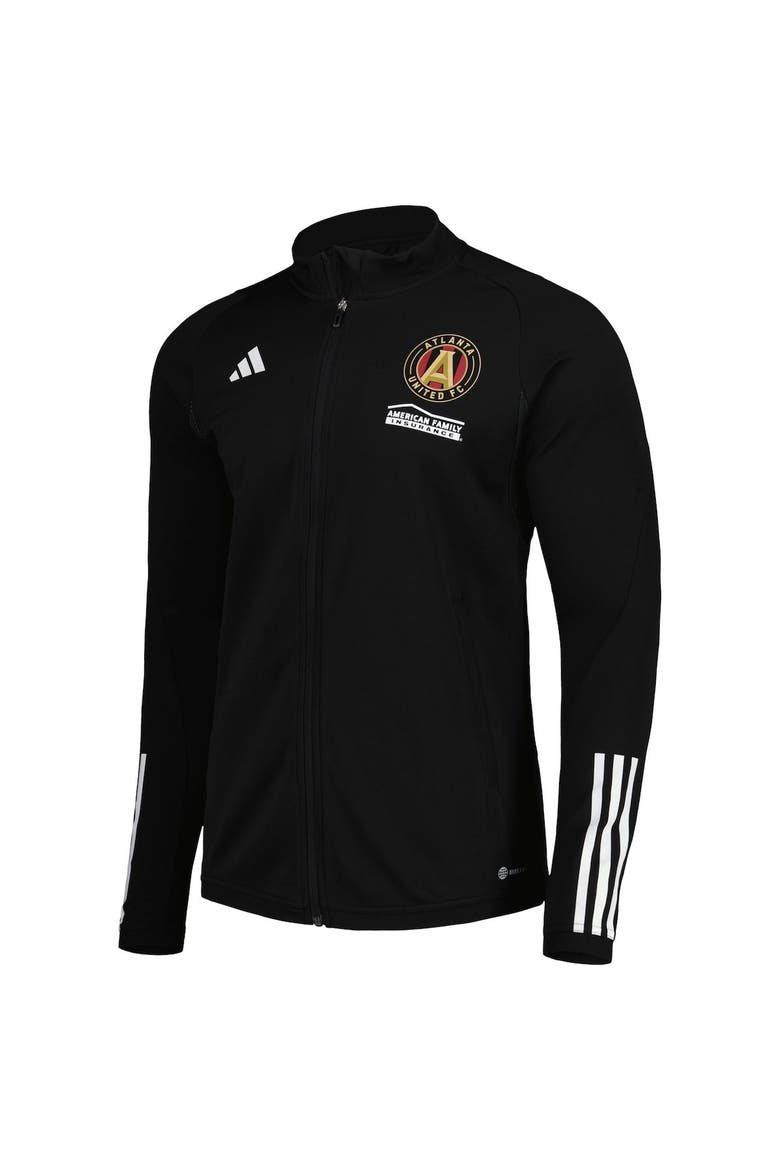 Men's adidas Black Atlanta United FC 2023 On-Field AEROREADY Full-Zip Training Top, Alternate, color, Black