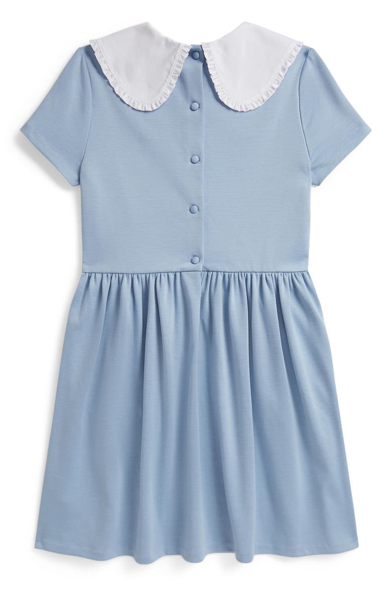 Kids' Short Sleeve Dress, Alternate, color, ESTATE BLUE