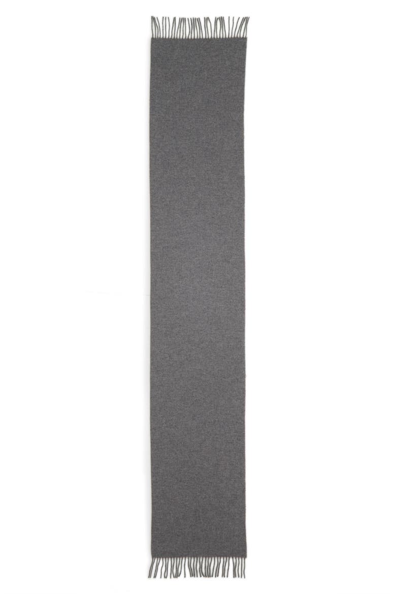 Zalinea Classic Stretch Wool Scarf, Main, color, GREY