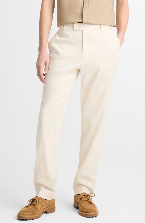 Owen Linen & Cotton Blend Extended Tab Pants