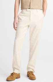 Vince Owen Linen & Cotton Blend Extended Tab Pants