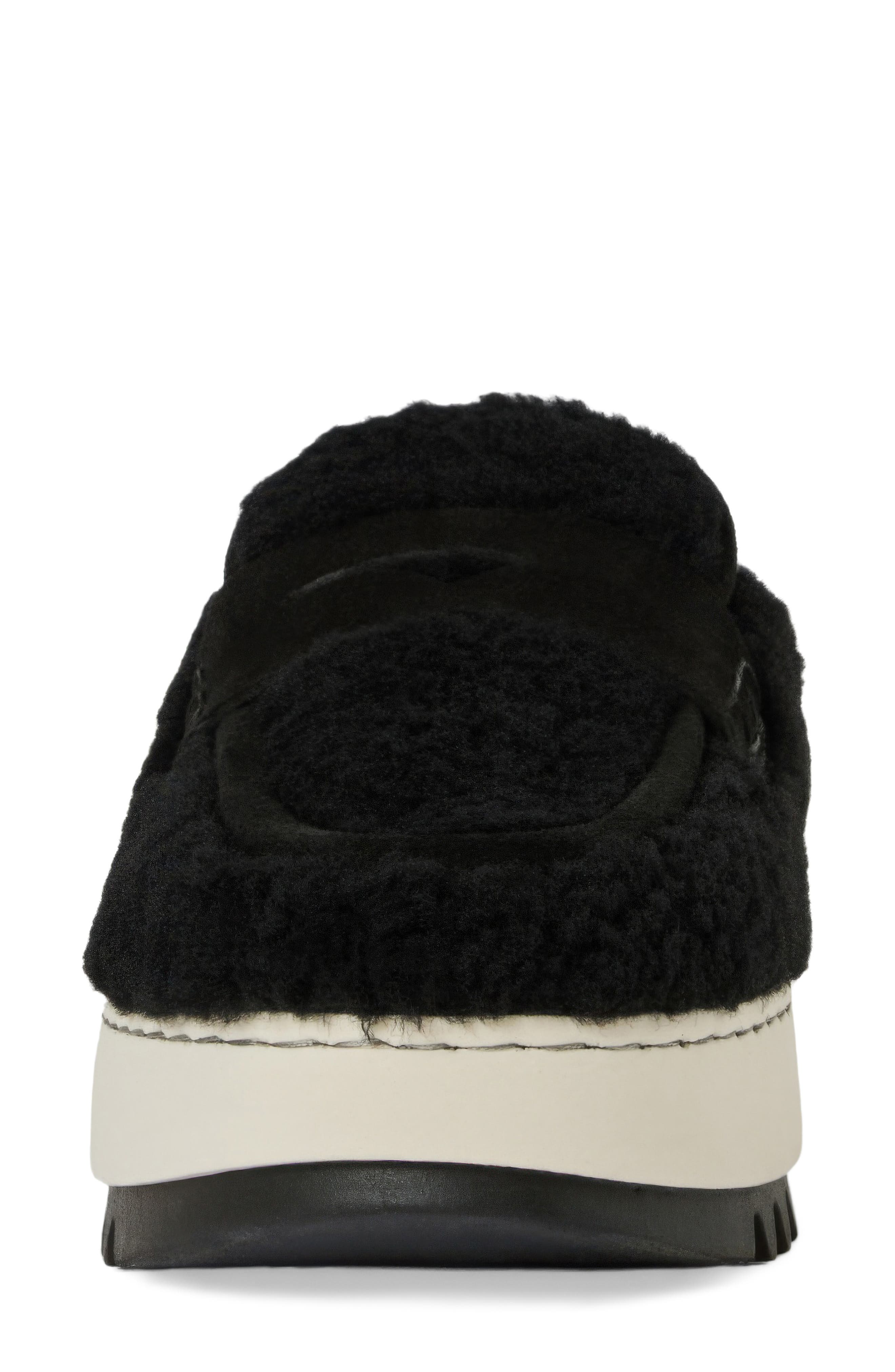 Amata Weatherproof Genuine Shearling Mule, Alternate, color, BLACK/ SHEARLING