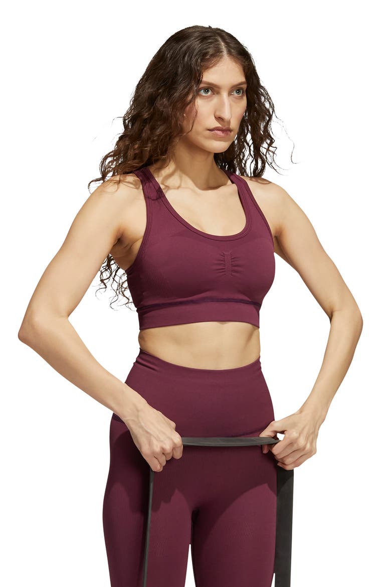 Studio Primegreen Sports Bra, Alternate, color, VICTORY CRIMSON