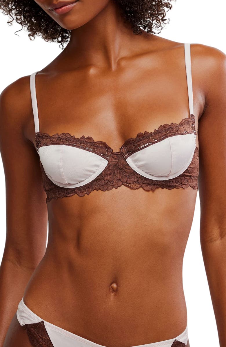 Free People Intimately FP Spring Fling Lace & Jacquard Underwire Bra, Main, color,