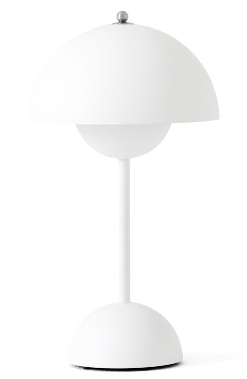 Ameico Flowerpot Portable Wireless Table Lamp Vp9 In White