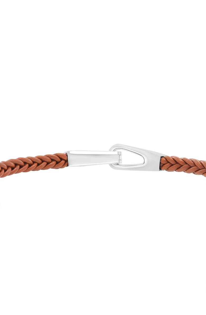 EFFY Sterling Silver & Leather Bracelet, Alternate, color, Brown