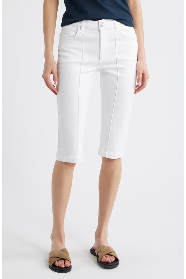 Flexi Kit Mid Rise Capri Jeans, Main, color, WHITE