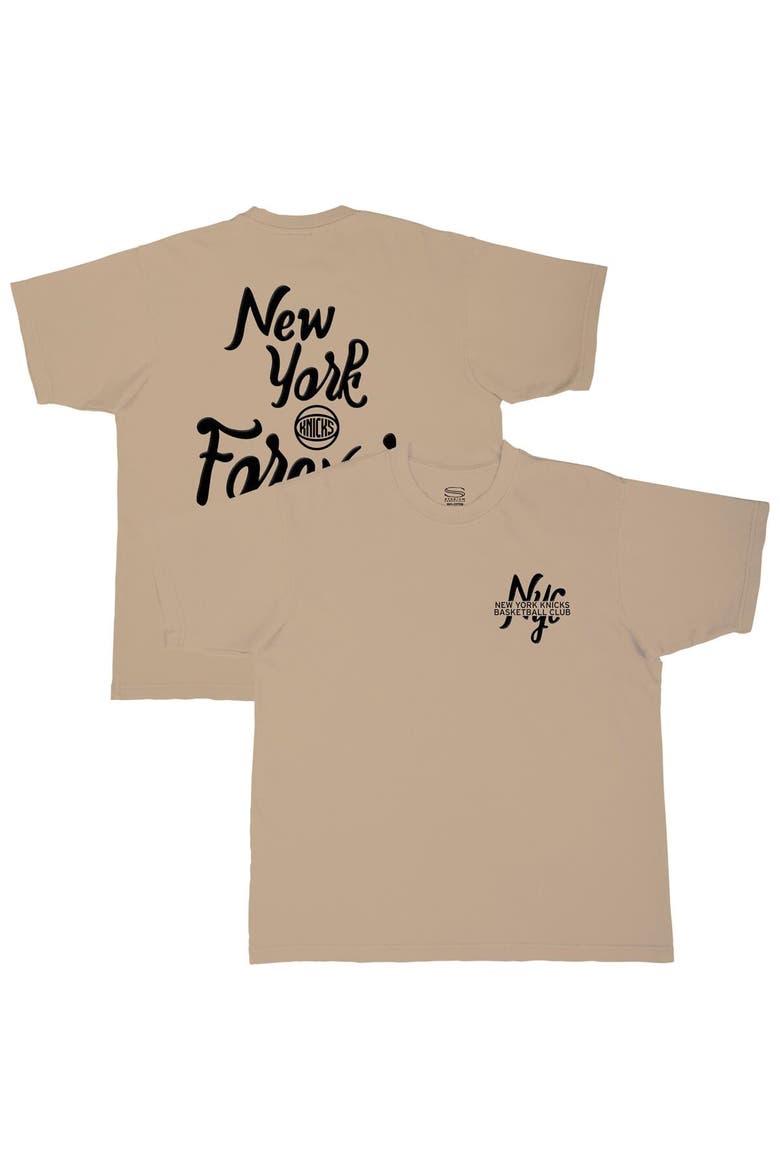 Men's Stadium Essentials  Tan New York Knicks Oversized Forever T-Shirt, Main, color, Tan
