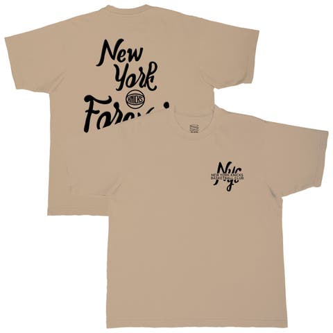 Men's Stadium Essentials  Tan New York Knicks Oversized Forever T-Shirt
