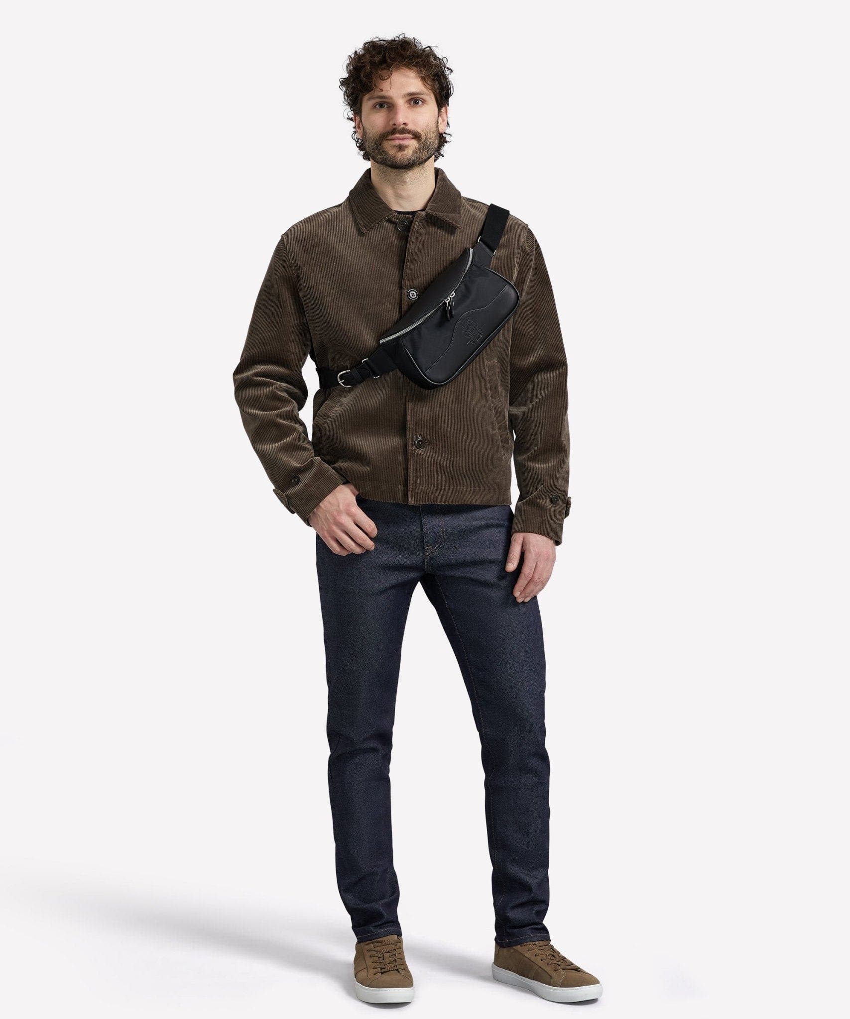 Ghurka Gramercy No. 308, Alternate, color, Black Nylon 
Leather