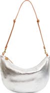 Clare V. Lune Metallic Leather Shoulder Bag