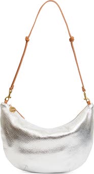 Clare V. Lune Metallic Leather Shoulder Bag