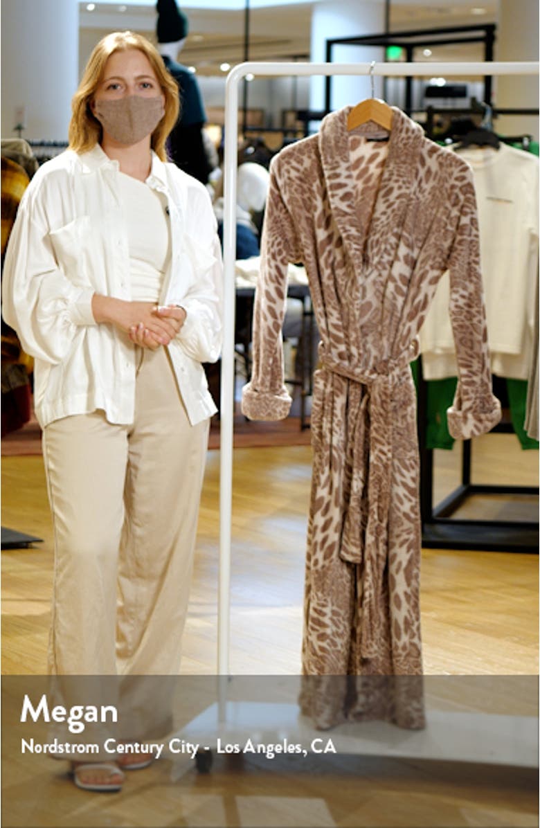 Leopard Plush Robe, sales video thumbnail