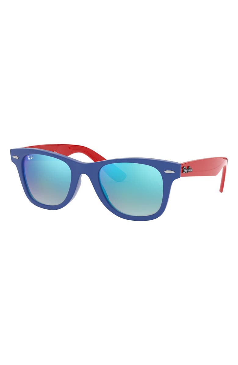 Ray-Ban Junior 47mm Mirrored Sunglasses, Alternate, color, 