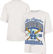 Stoney Clover Lane X '47 Women's '47 x Stoney Clover Lane Sand Los Angeles Dodgers Crossover Base Foundation T-Shirt