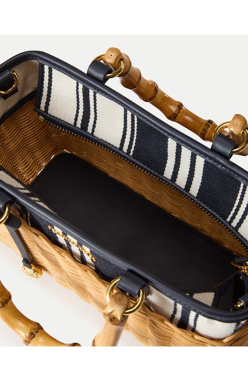 Shop Veronica Beard Porto Wicker Stripe Canvas Bag