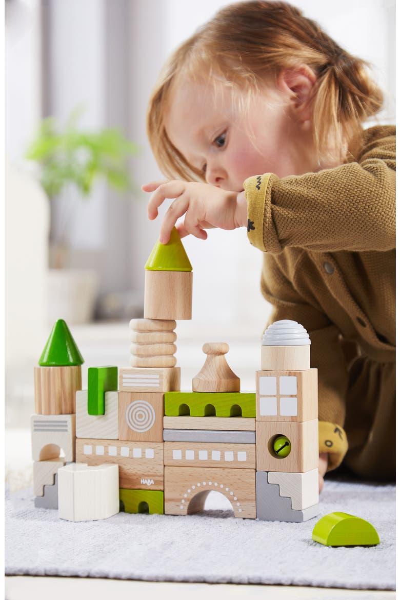 Coburg 28 Piece Wooden Building Blocks, Alternate, color, MULTI