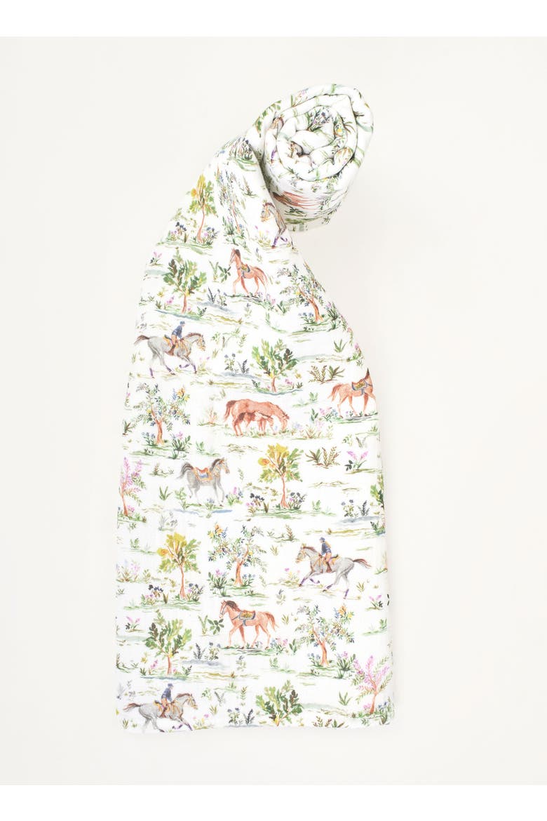 Hunter Pace Horse Shawl Blanket, Main, color, White