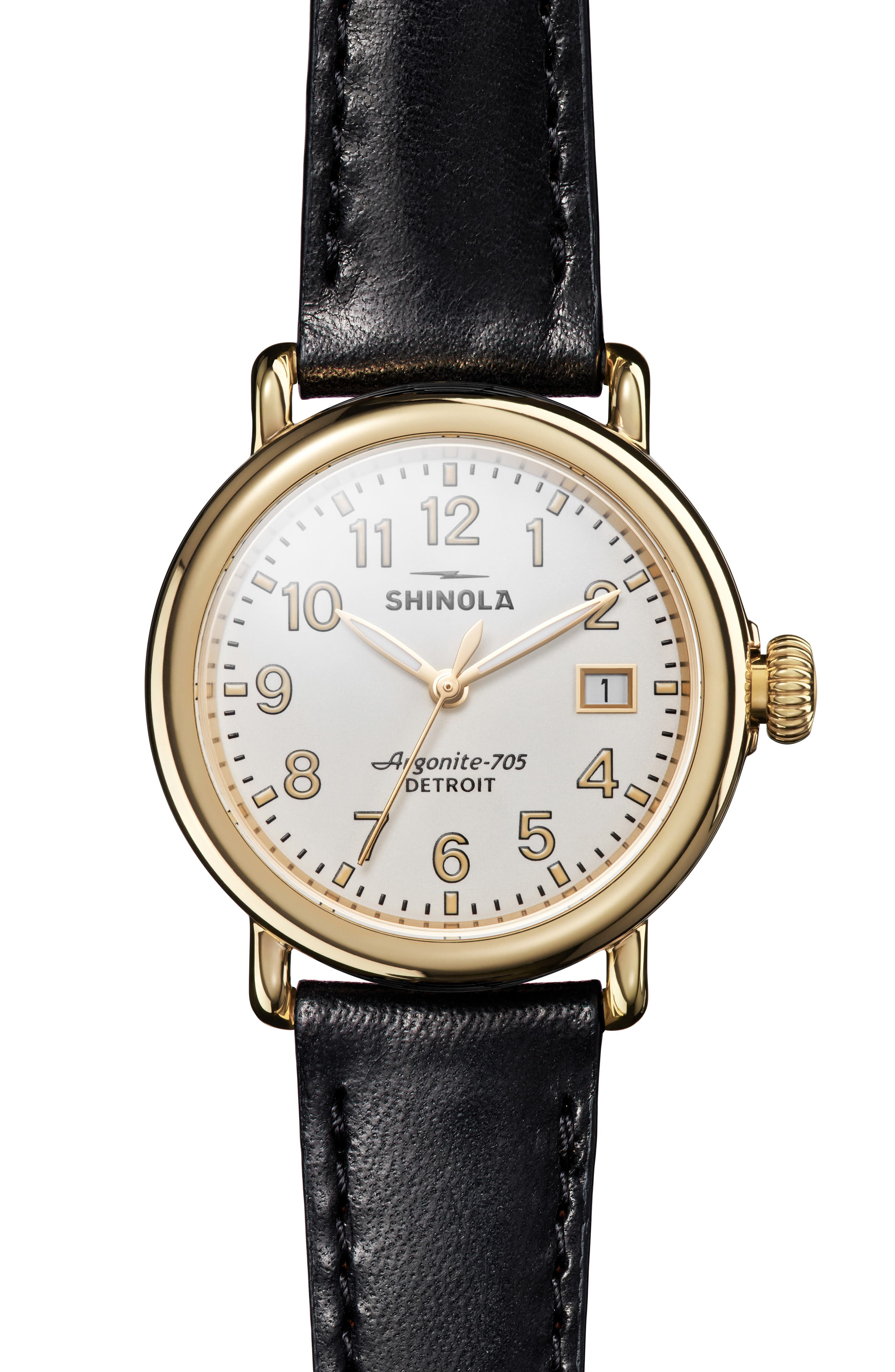 Runwell Leather Strap Watch, 36mm (Women) | Nordstrom