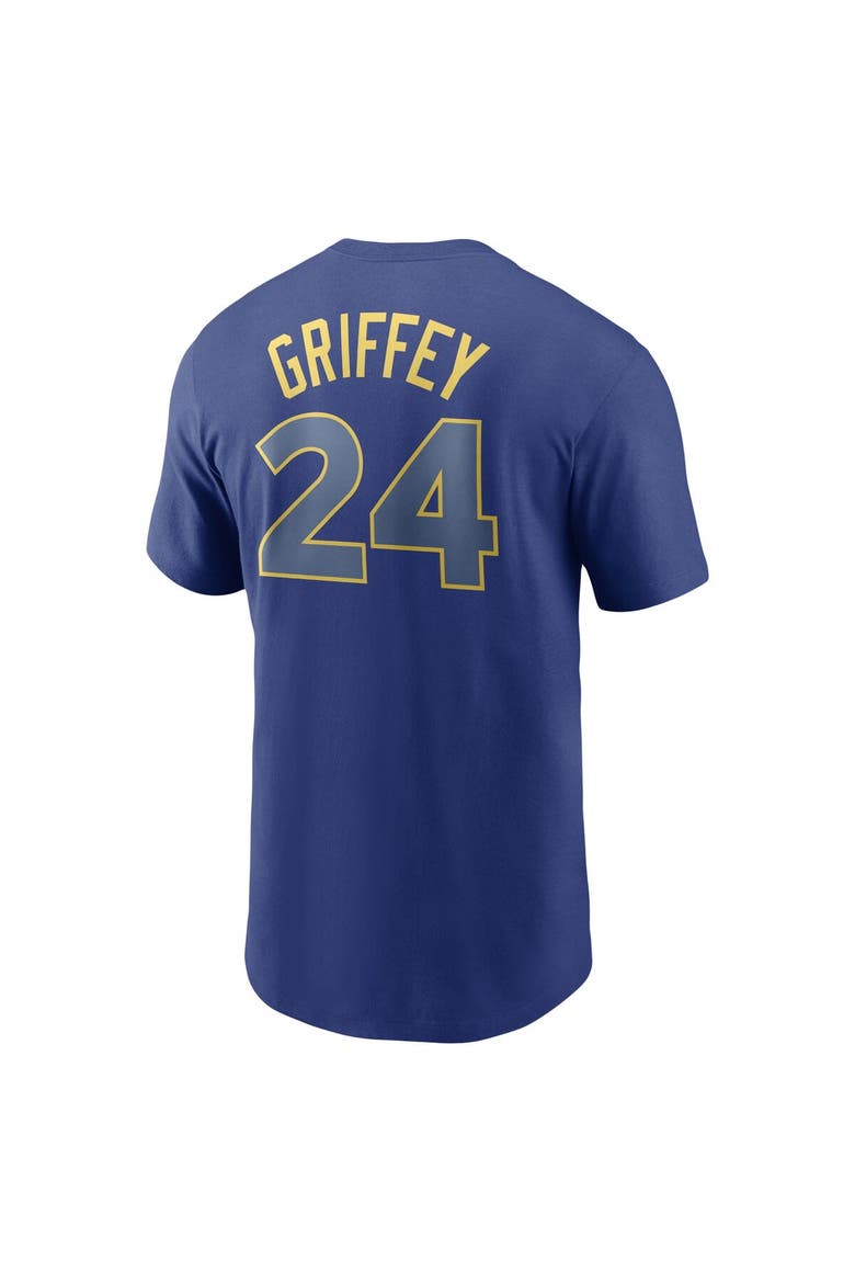 Men's Nike Ken Griffey Jr. Royal Seattle Mariners Cooperstown Collection Name & Number T-Shirt, Alternate, color, Royal