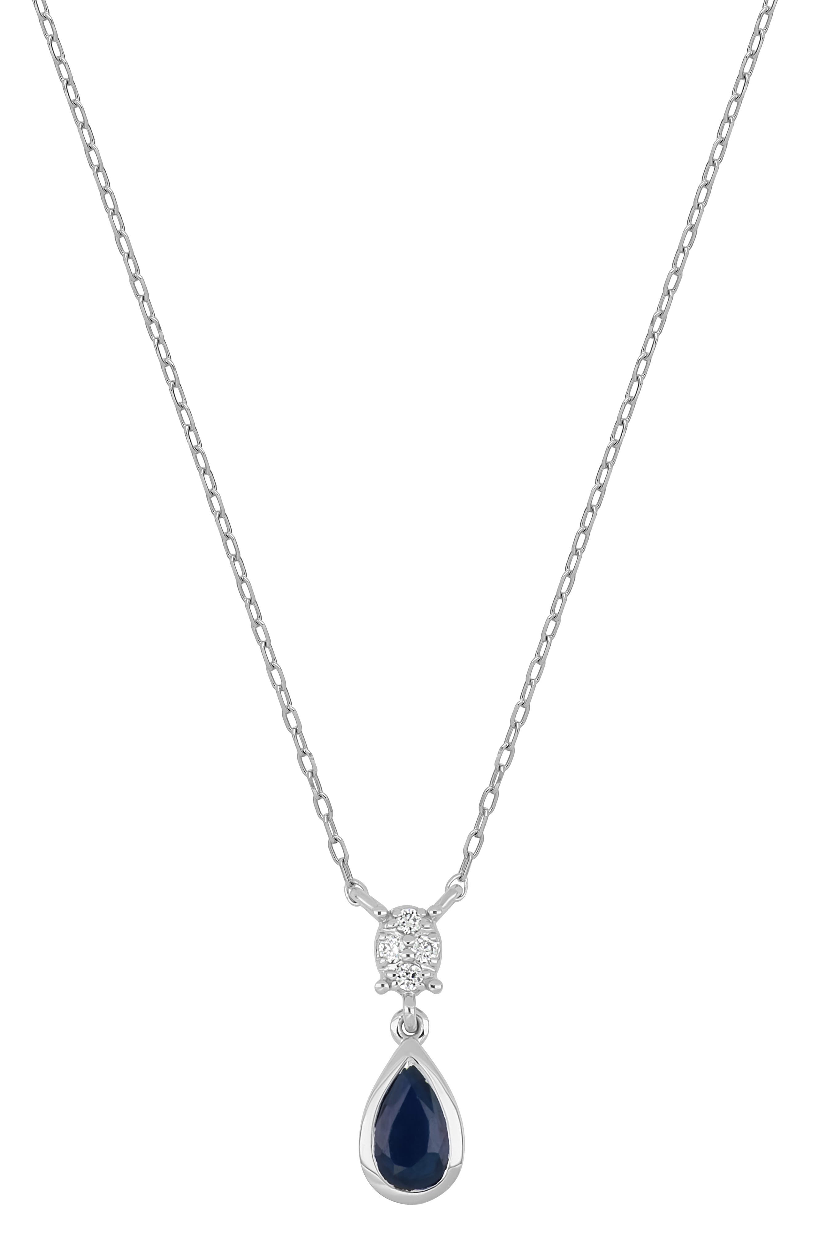 Bony Levy El Mar Sapphire & Diamond Pendant Necklace - 0.02ct.