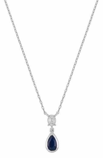 El Mar Sapphire & Diamond Pendant Necklace - 0.02ct.