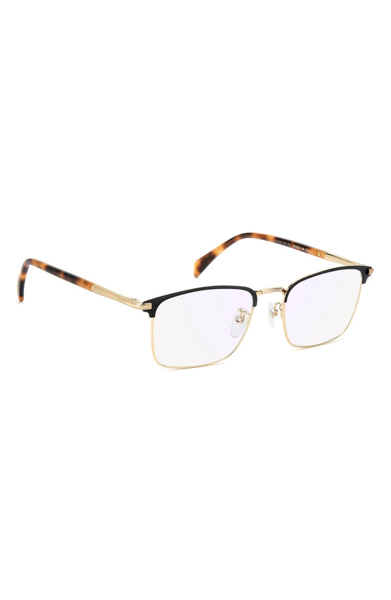 David Beckham Eyewear 54mm Rectangular Optical Glasses, Alternate, color, 