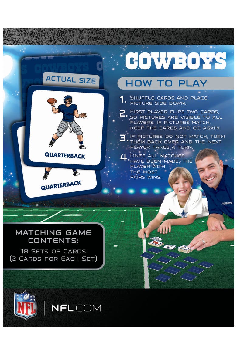 Dallas Cowboys Matching Game, Alternate, color, Multicolor