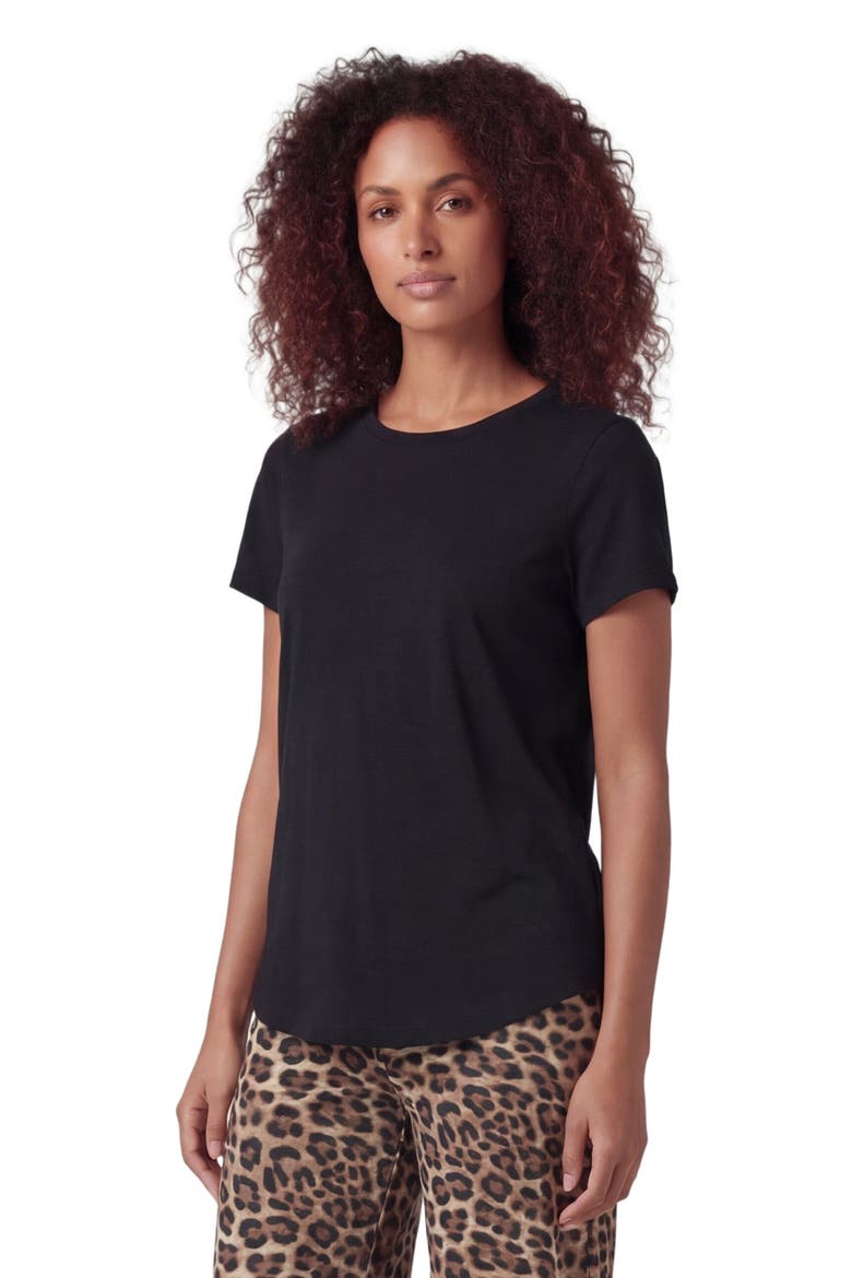 Womens Cap Sleeve Top, Alternate, color, BLACK